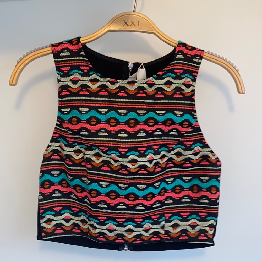 Crop Print Top